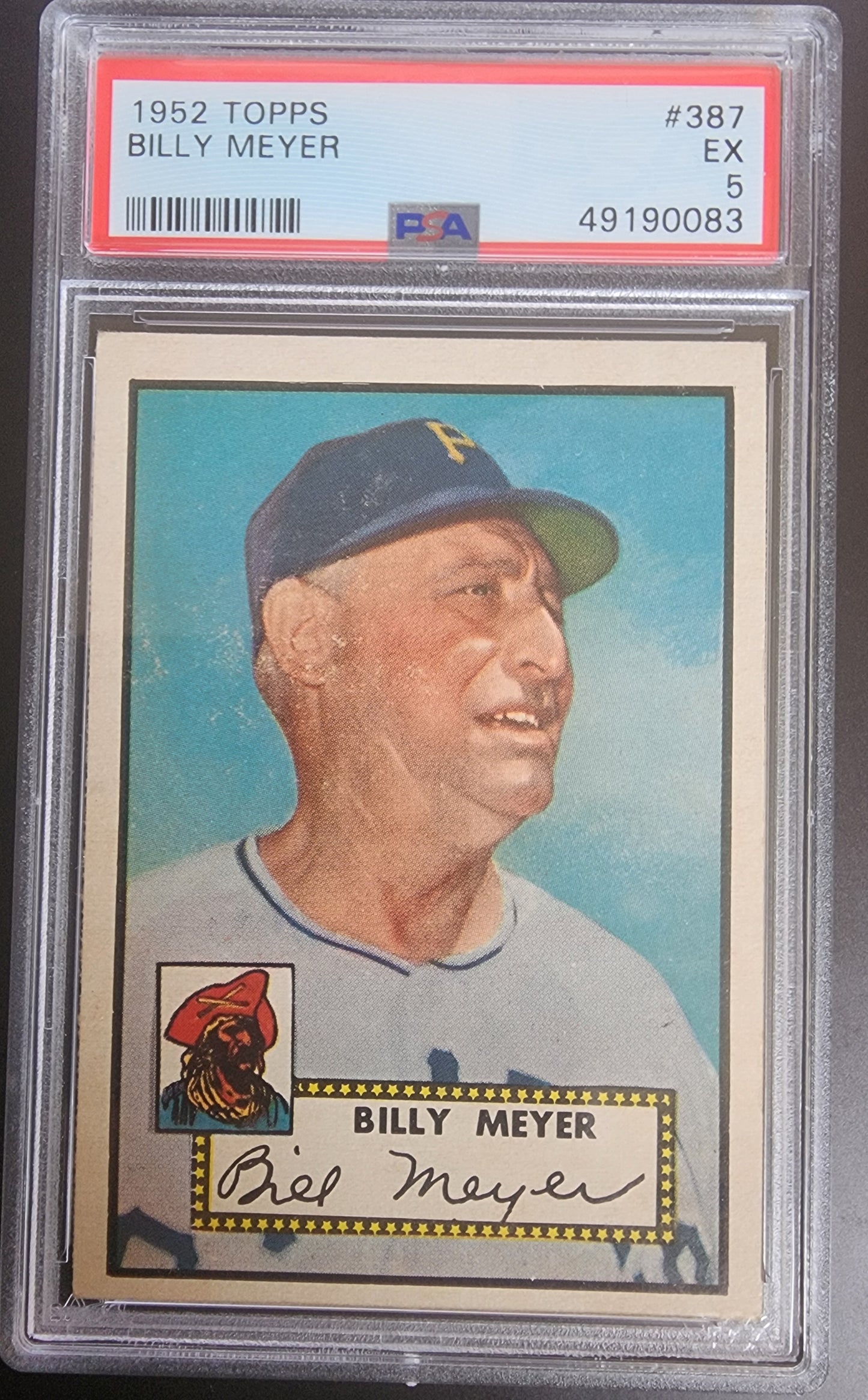 Billy Meyer 1952 Topps #387 PSA 5