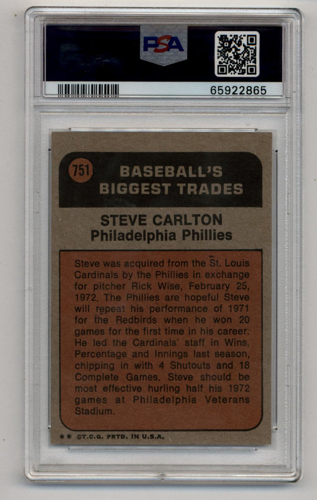 1972 Topps Steve Carlton