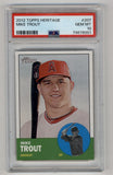 Mike Trout 2012 Topps Heritage #207 PSA 10 Gem Mint 8001