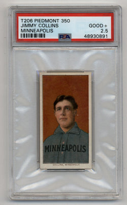 Jimmy Collins 1909-11 T206 Piedmont 350 Minneapolis PSA 2.5 Good+ 0891