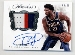 Joel Embiid 2017-18 Flawless Patch Auto 06/25