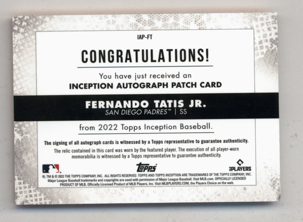 Congratulations to Fernando Tatis Jr, - San Diego Padres