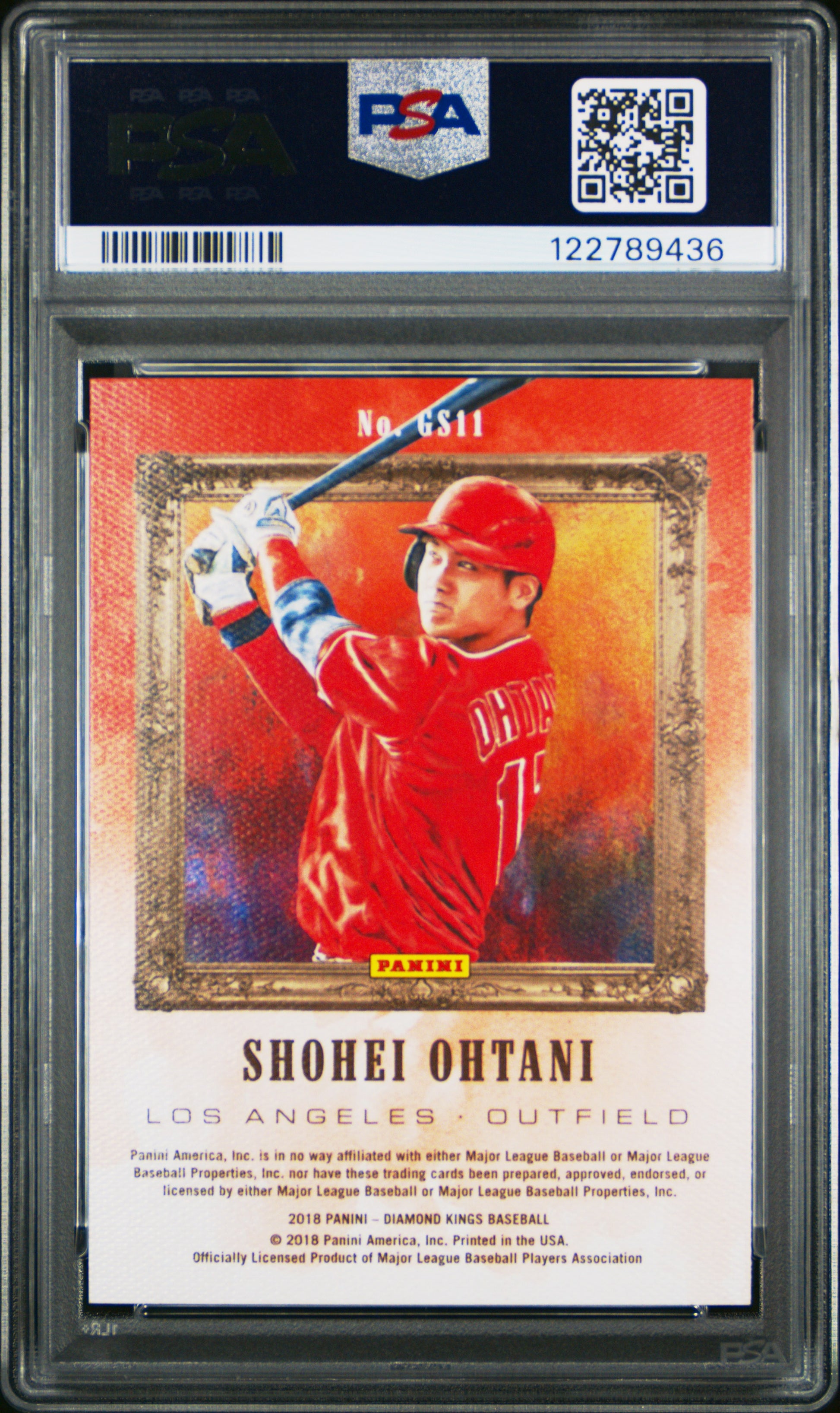 Shohei Ohtani 2018 Panini Diamond Kings Gallery of Stars PSA 10 Gem Mint