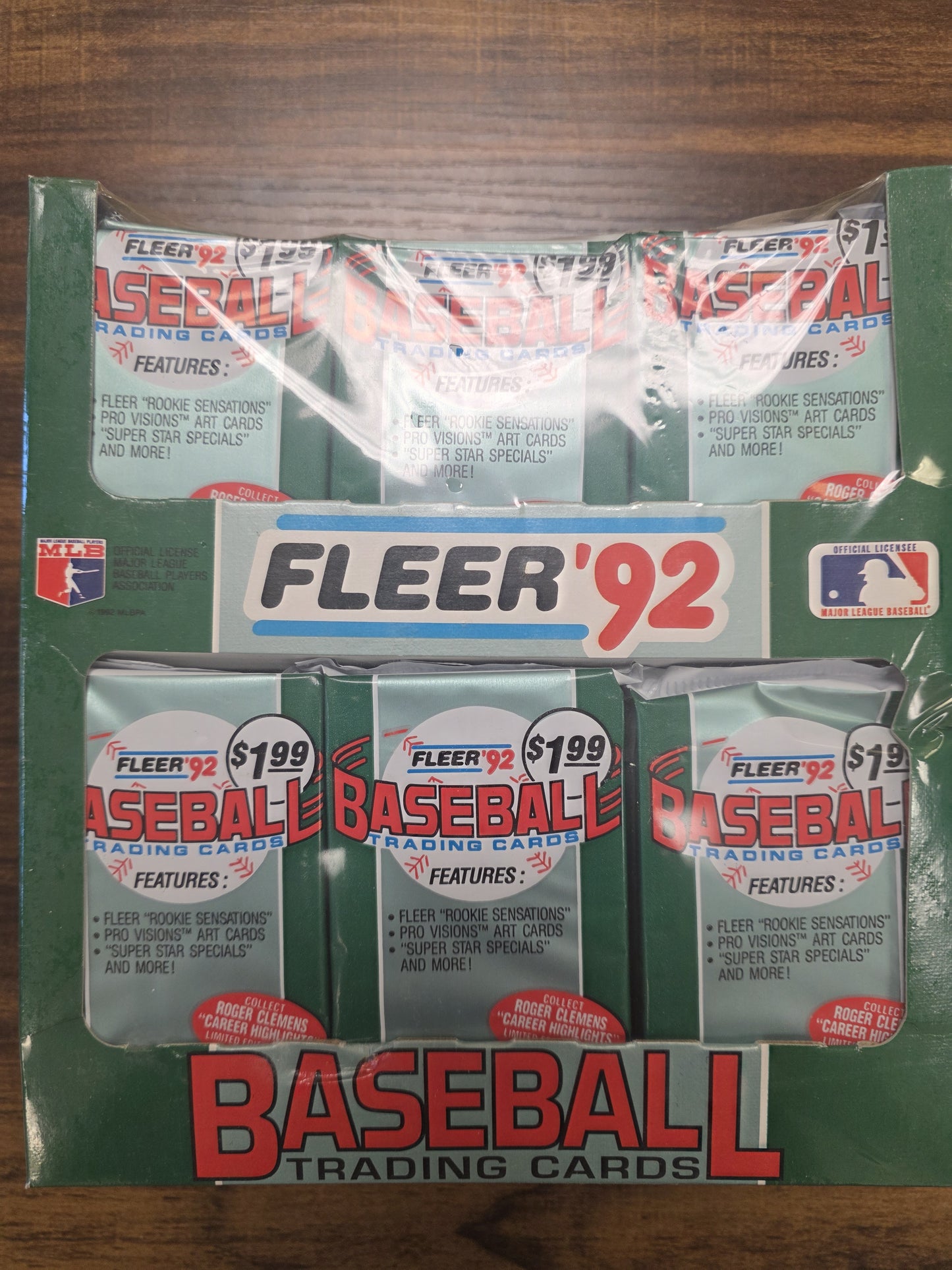 1992 Fleer Baseball Unopened Jumbo Box