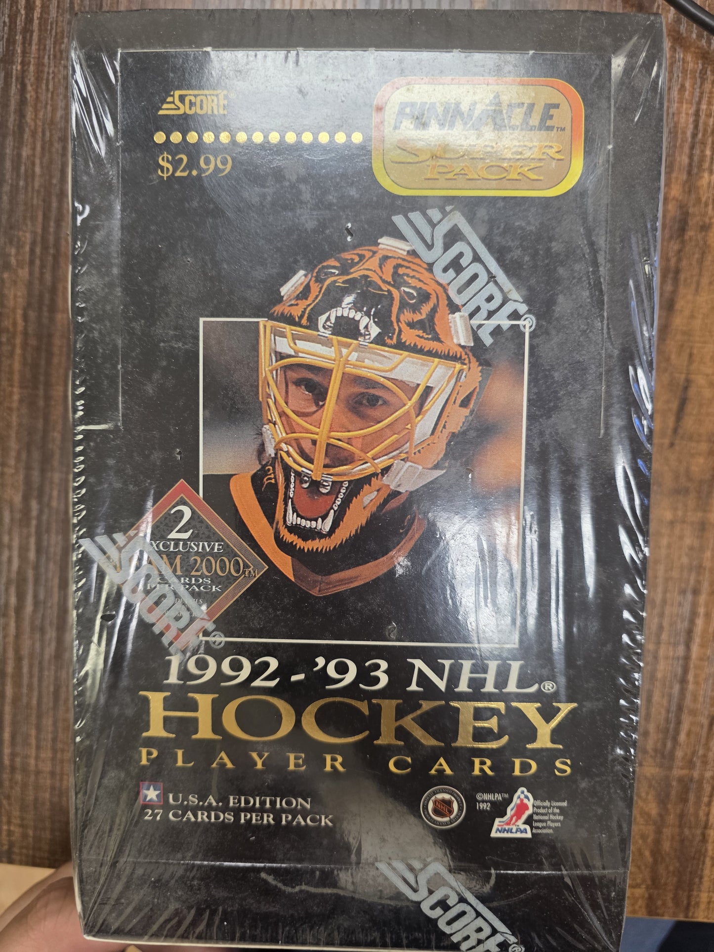 1992-93 Pinnacle Hockey Unopened Super Pack Box