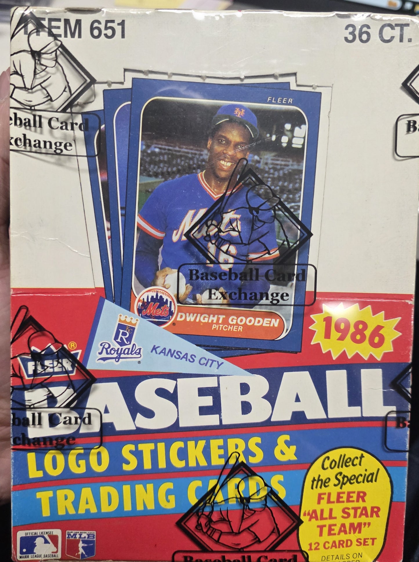 1986 Fleer Baseball BBCE Wrapped Wax Box