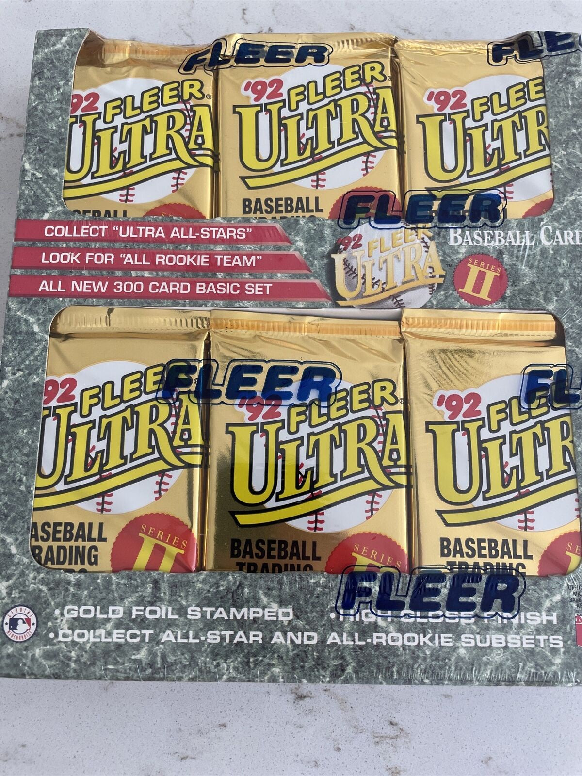 1992 Fleer Ultra Baseball Series 2 Jumbo Box