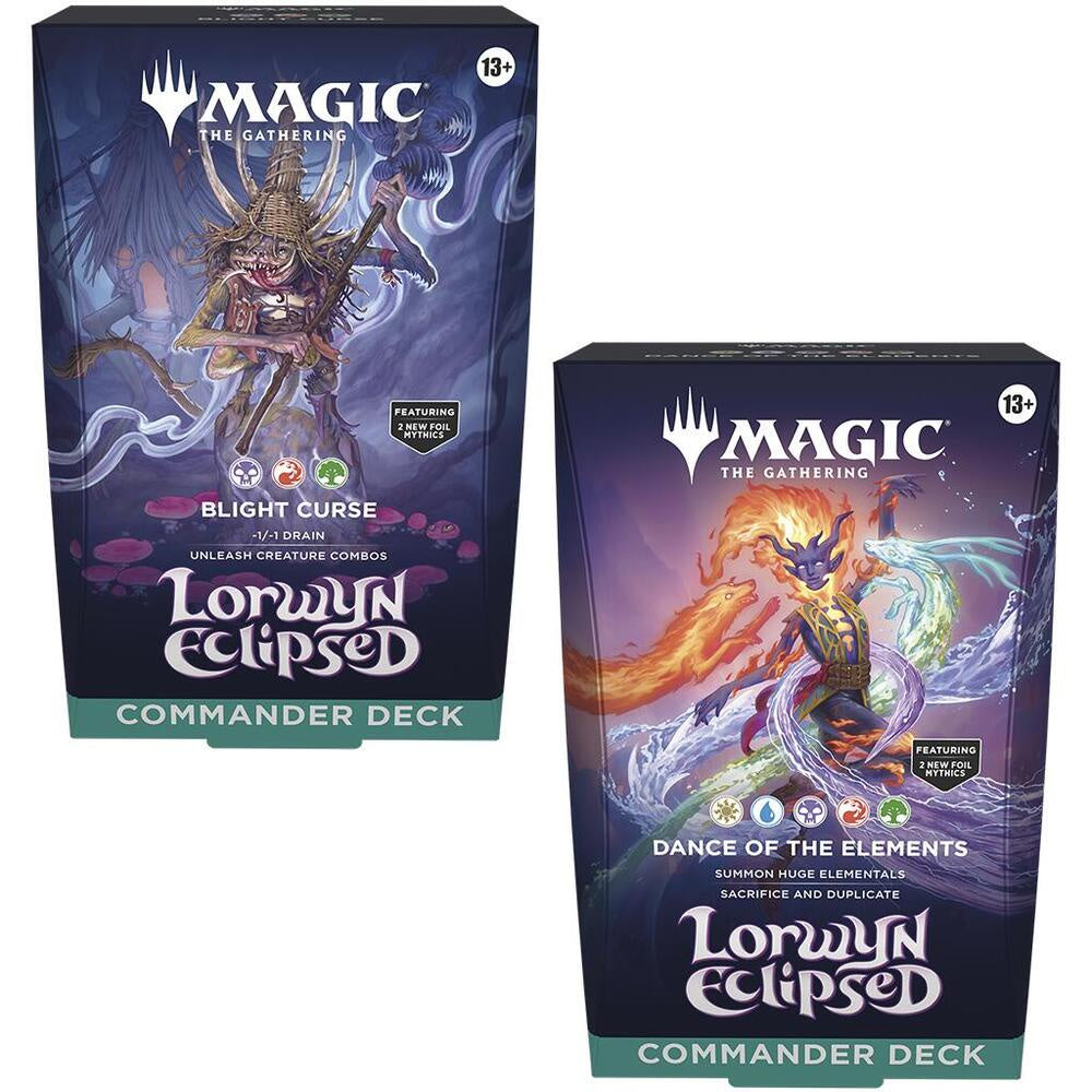 Magic The Gathering Lorwyn Eclipsed Commander Deck - 2 Deck Set