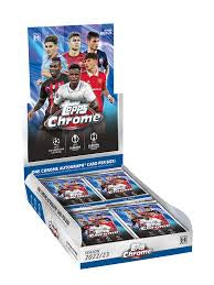 2022-23 Topps UEFA Club Competitions Chrome Soccer Hobby 12-Box Case