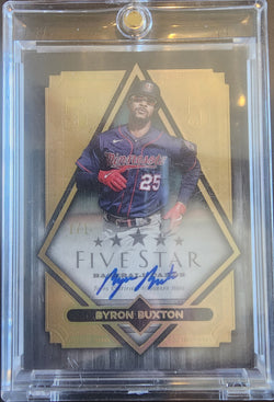 Byron Buxton 2022 Topps Five Star Byron Buxton Platinum 1/1 Auto