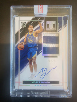 Moses Moody 2021 Panini Impeccable Rookie Patch Auto #20/25