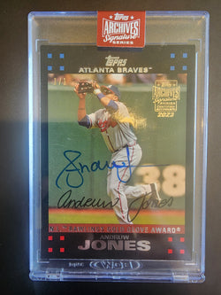 Andruw Jones 2023 Topps Archives Signature Series 1/1 Buyback Auto