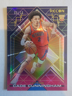 Cade Cunningham 2021 Panini Recon Holo Gold #2/10 RC