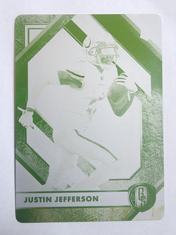 Justin Jefferson 2020 Gold Standard Yellow Printing Plate #1/1