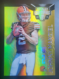 Johnny Manziel 2014 Panini Totally Certified #168 Mirror Gold 5/5