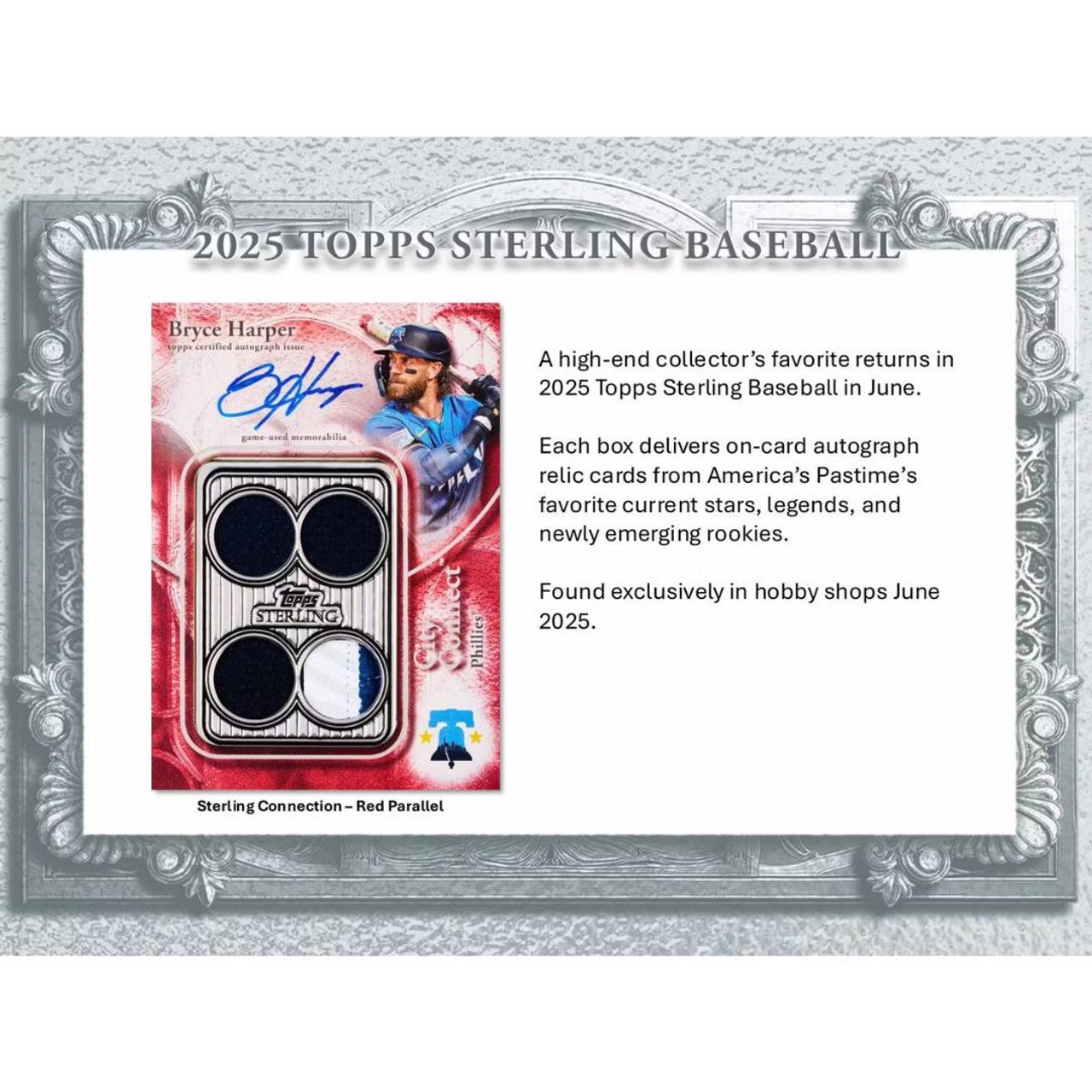 2025 Topps Sterling Baseball Hobby Box - 4 Box Case