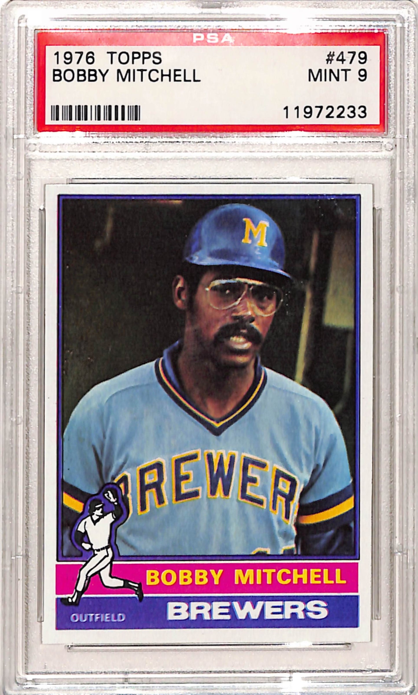 Bobby Mitchell 1976 Topps #479 PSA 9 Mint