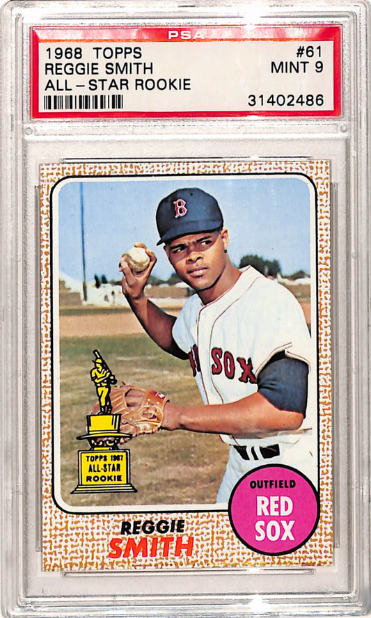 Reggie Smith 1968 Topps #61 PSA 9 Mint