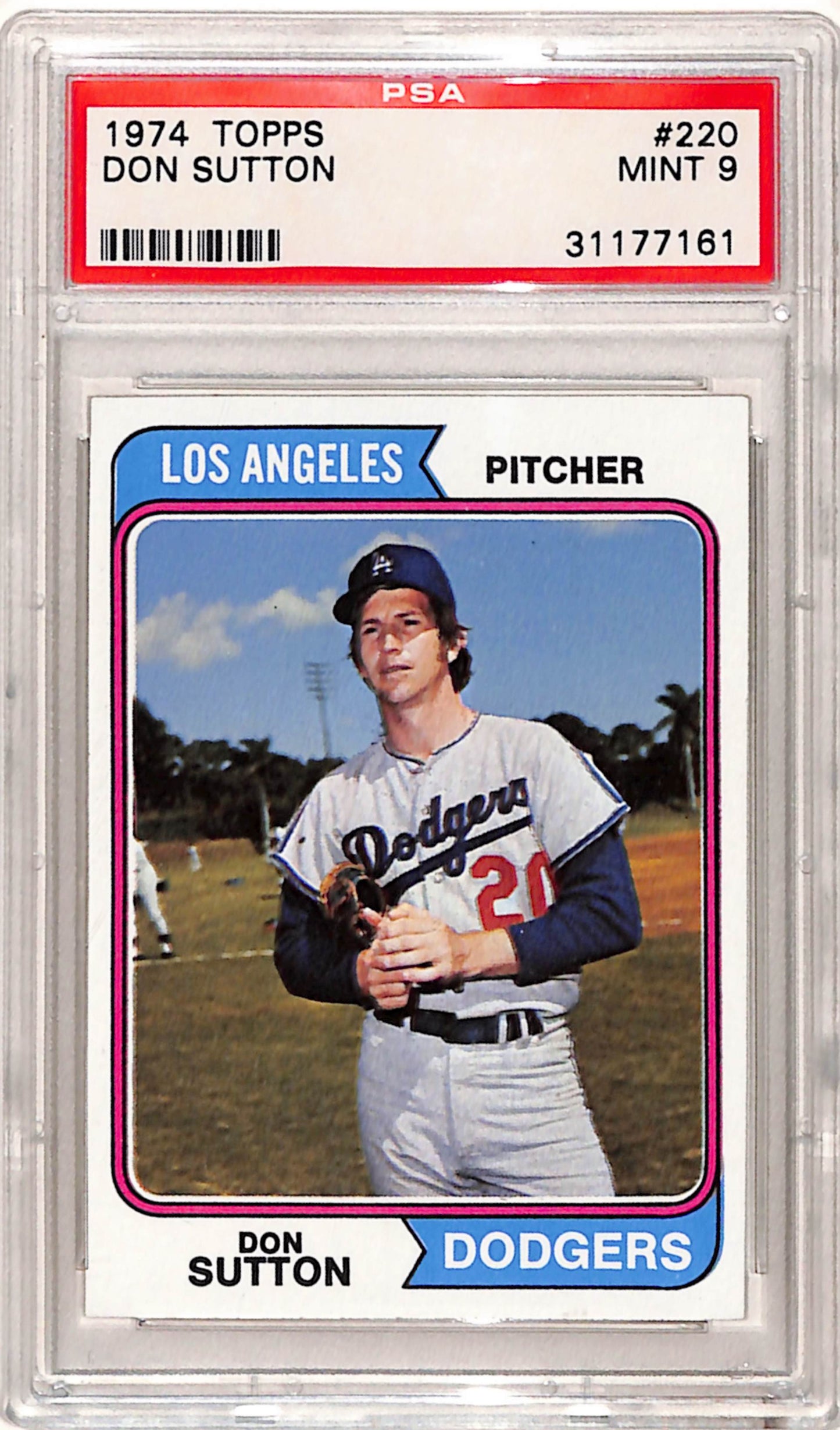 Don Sutton 1974 Topps #220 PSA 9 Mint