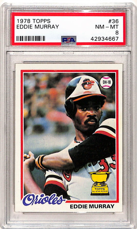 Eddie Murray 1978 Topps Rookie #36 PSA 8 Nm-Mint 4667
