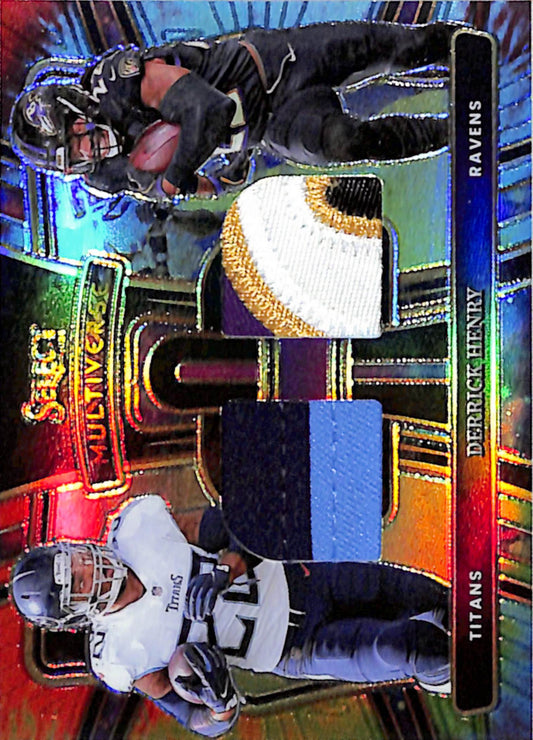 Derrick Henry 2024 Panini Select Multiverse Tie-Dye Dual Patch #24/25
