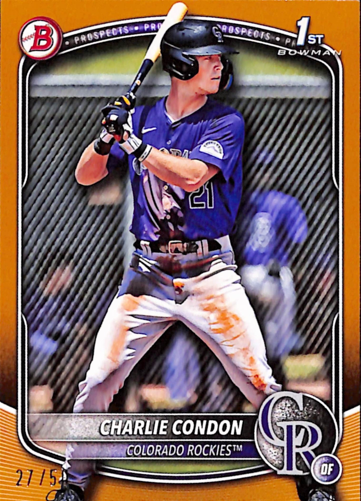 Charlie Condon 2025 Bowman Gold 1st Bowman #27/50