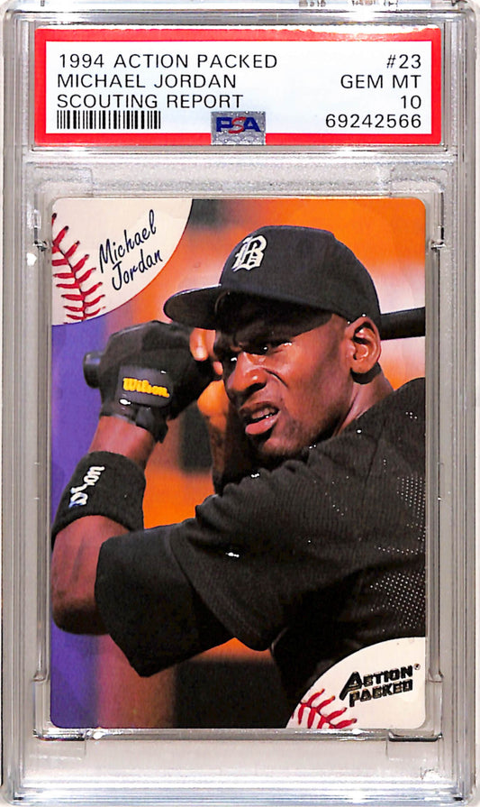 Michael Jordan 1994 Action Packed Scouting Report PSA 10 Gem Mint