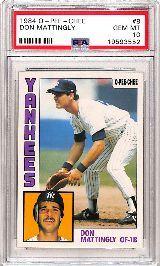 Don Mattingly 1984 O-Pee-Chee #8 PSA 10 Gem Mint