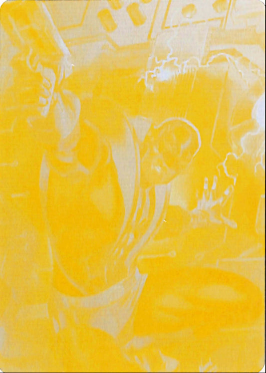 Nahuel Grego 2024 Upper Deck Marvel Masterpieces #36 Yellow Printing Plate #1/1 Yellowjacket