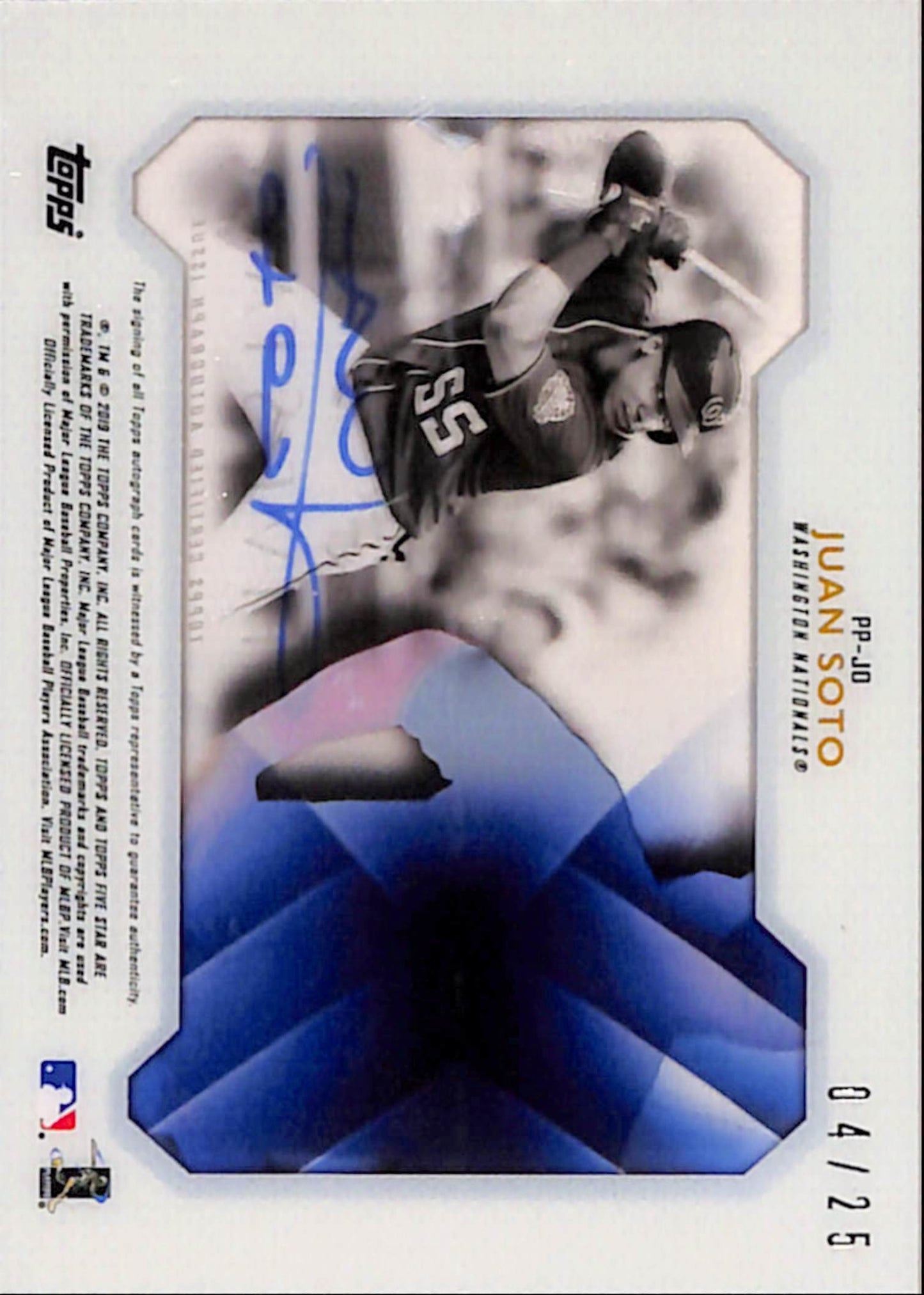 Juan Soto 2019 Topps Tier One Pentamerous Penmanship Auto #4/25