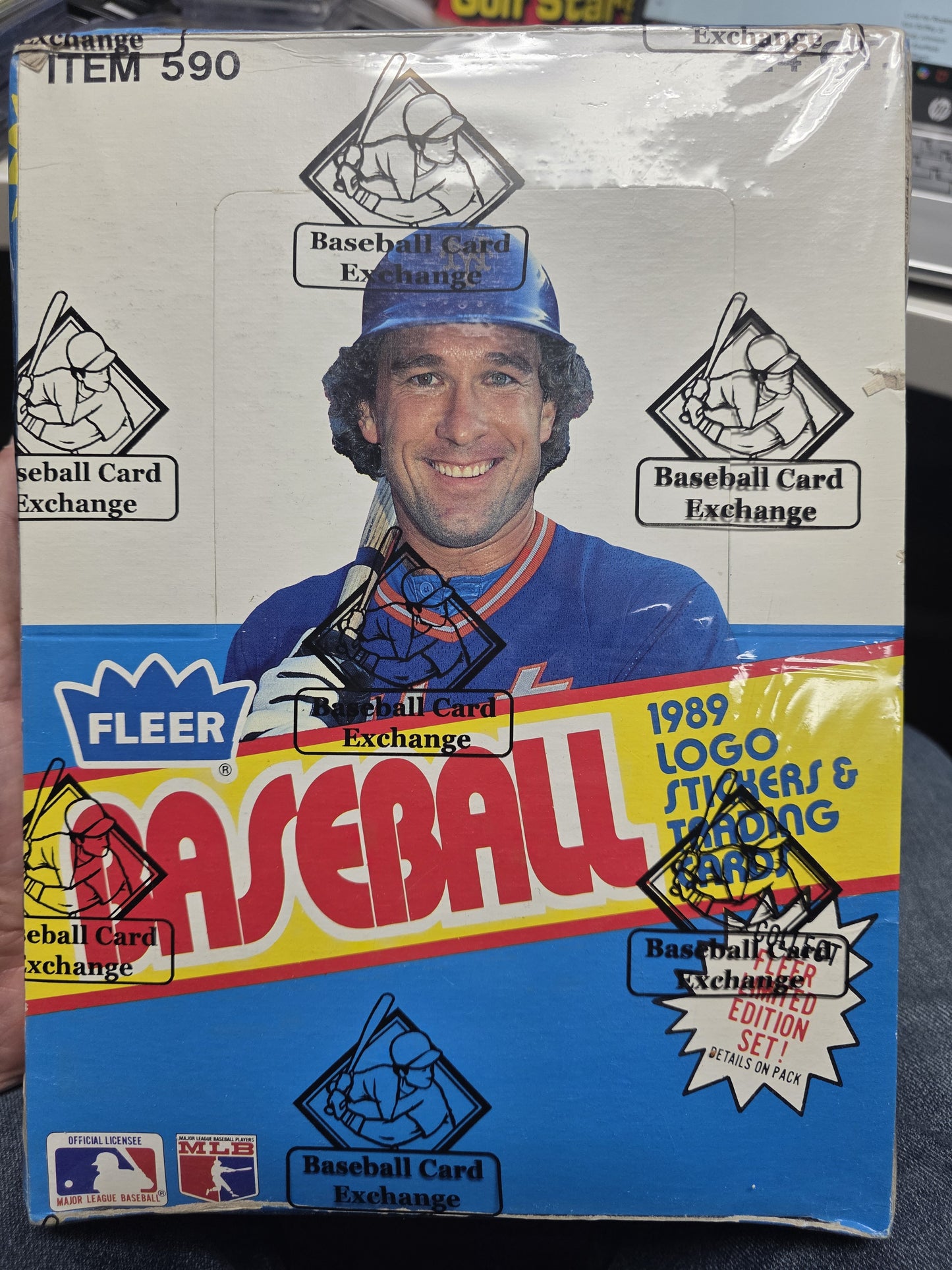 1989 Fleer Baseball Rack Pack Box (BBCE Wrapped)