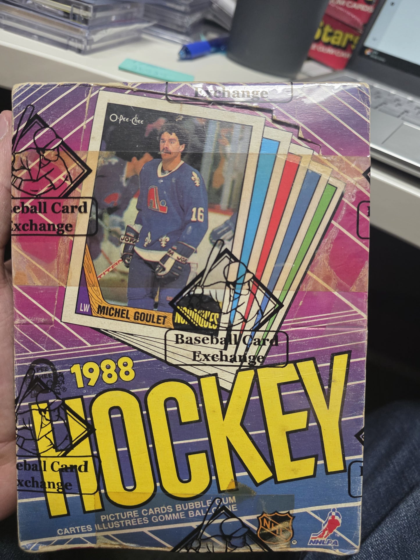 1987-88 O-Pee-Chee Hockey BBCE Wrapped Wax Box