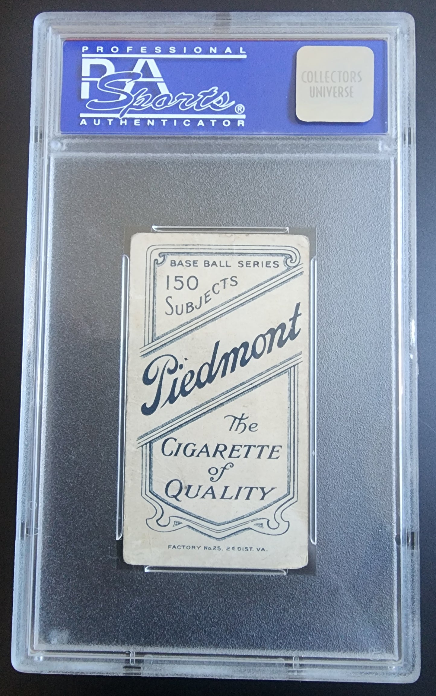 Bull Durham 1909-11 T206 Piedmont 150/25 Portrait PSA 1 Poor
