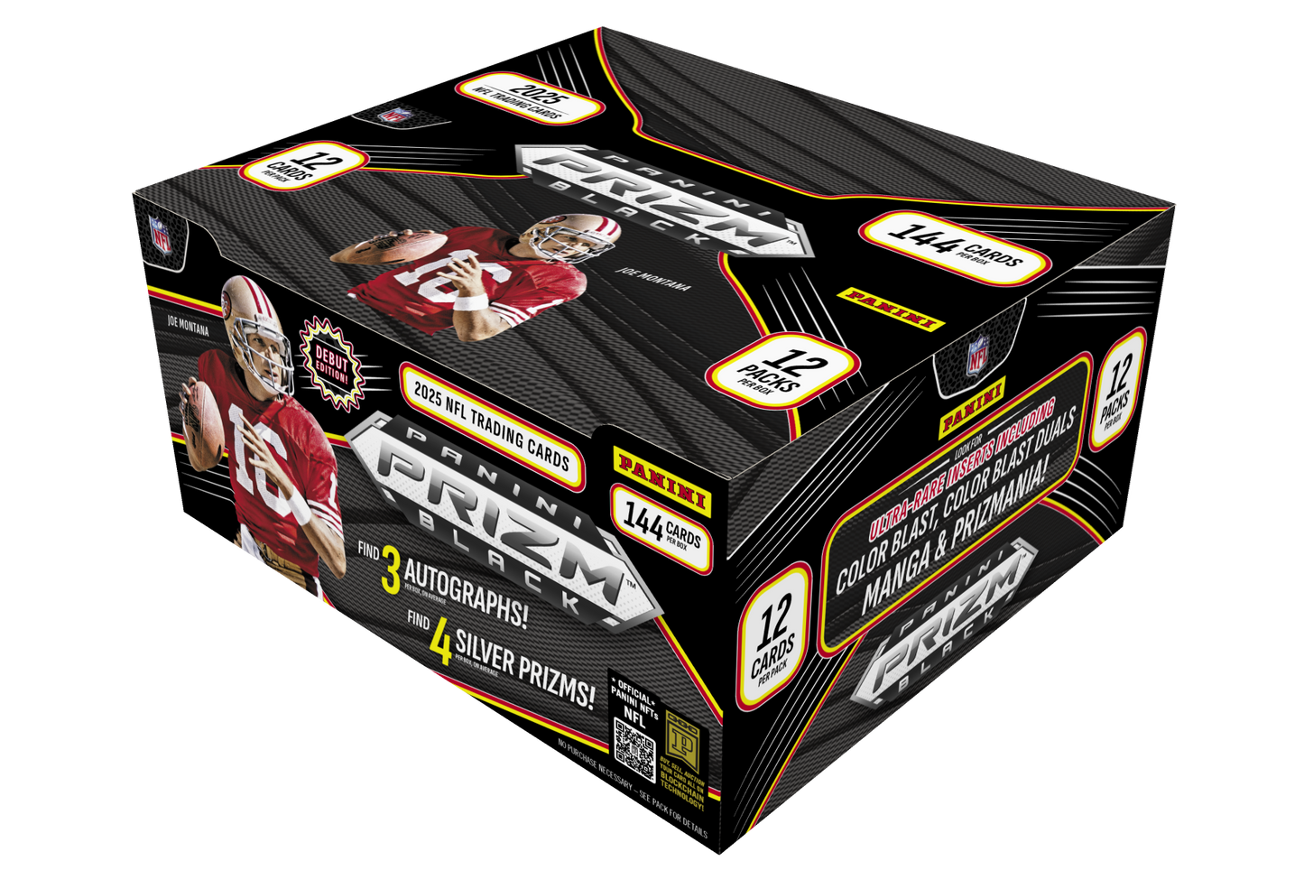2025 Panini Prizm Black Football Hobby Box