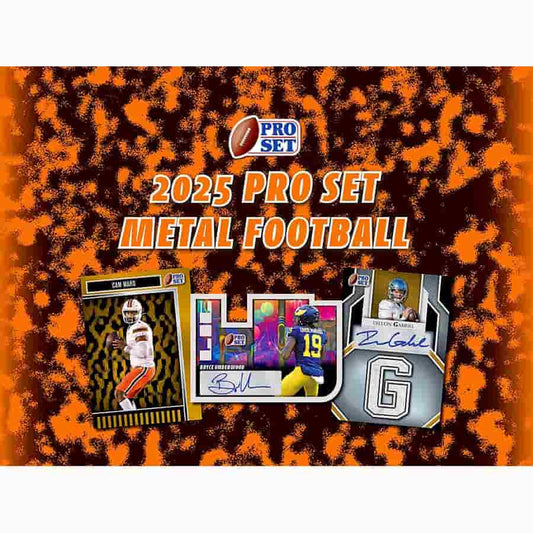 2025 Leaf Pro Set Metal Football Hobby Box