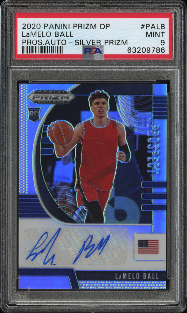 LaMelo Ball 2020 Prizm Draft Autograph Silver Prizm PSA 9 Mint ...