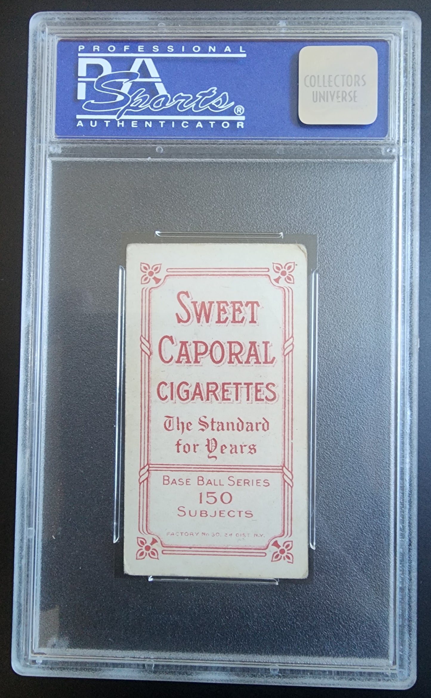 Frank Isbell 1909-11 T206 Sweet Corporal 150/30 Throwing PSA 1 Poor