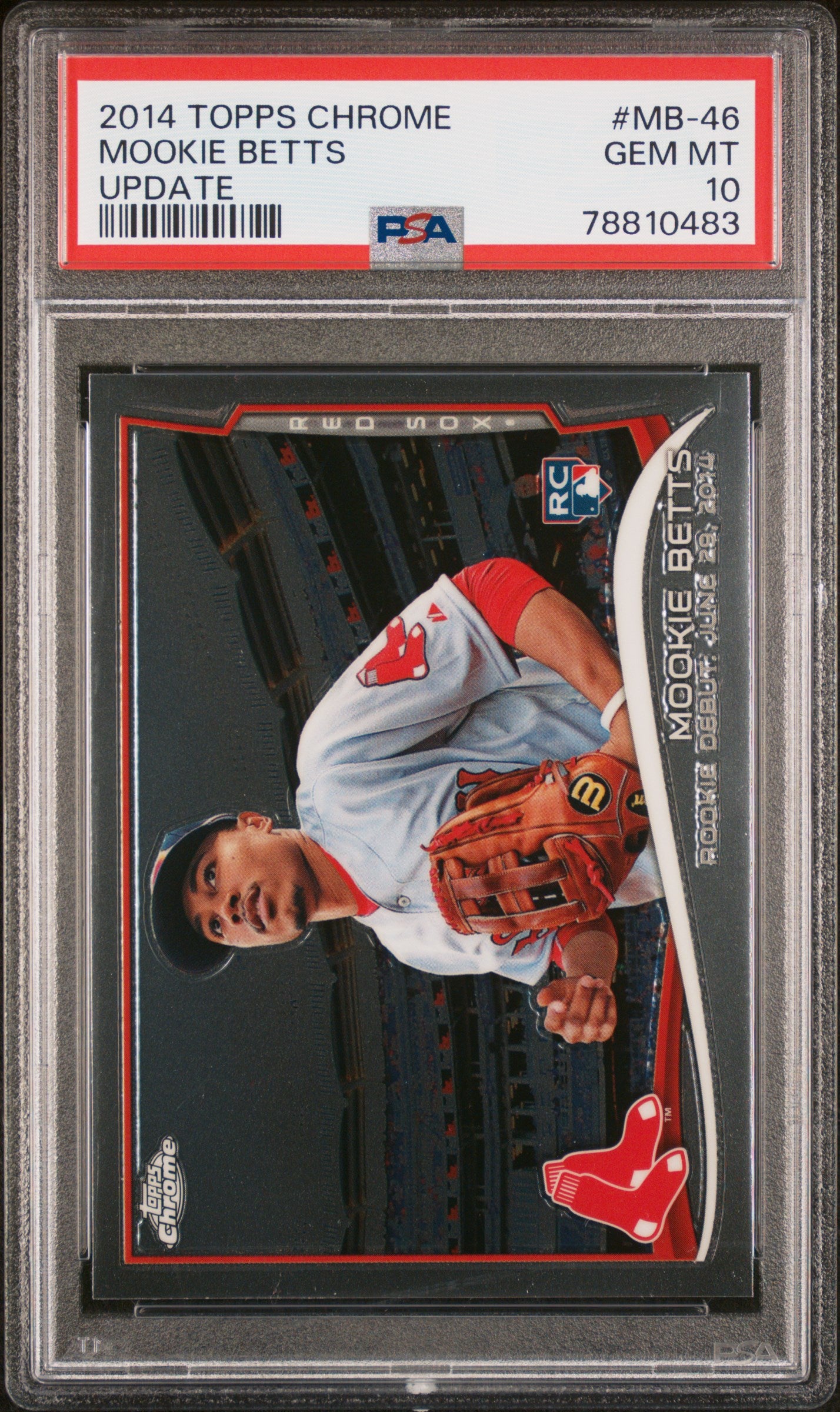 Mookie Betts 2014 Topps Chrome Update #MB-46 PSA 10 Gem Mint