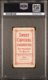 Bill Bradley 1909-11 T206 Sweet Caporal 150/30 Portrait PSA 2 Good