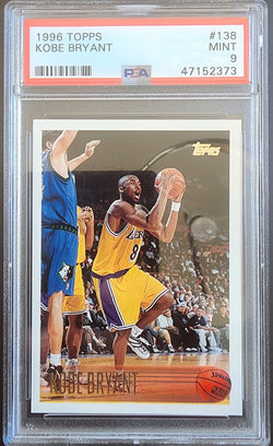 Kobe Bryant 1996 Topps #138 PSA 9 Mint