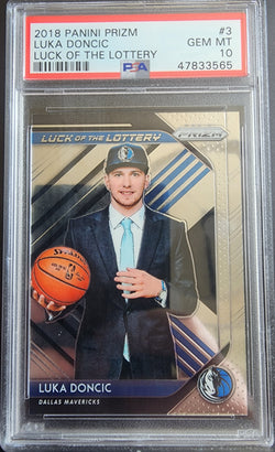 Luka Doncic 2018 Prizm Luck of the Lottery PSA 10 Gem Mint