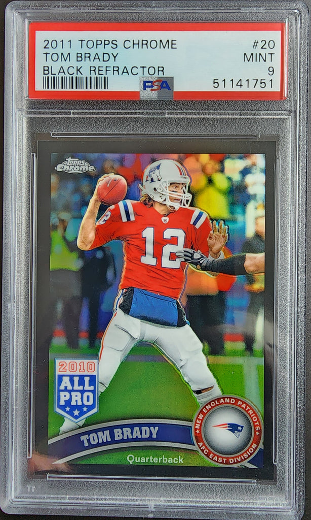 2011 Topps Chrome Tom Brady authentic Black Refractor 017/299 #20