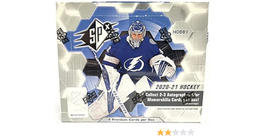 2020-21 Upper Deck SPx Hockey Hobby Box