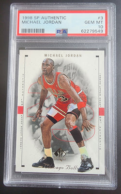 Michael Jordan 1998 SP Authentic #3 PSA 10 Gem Mint
