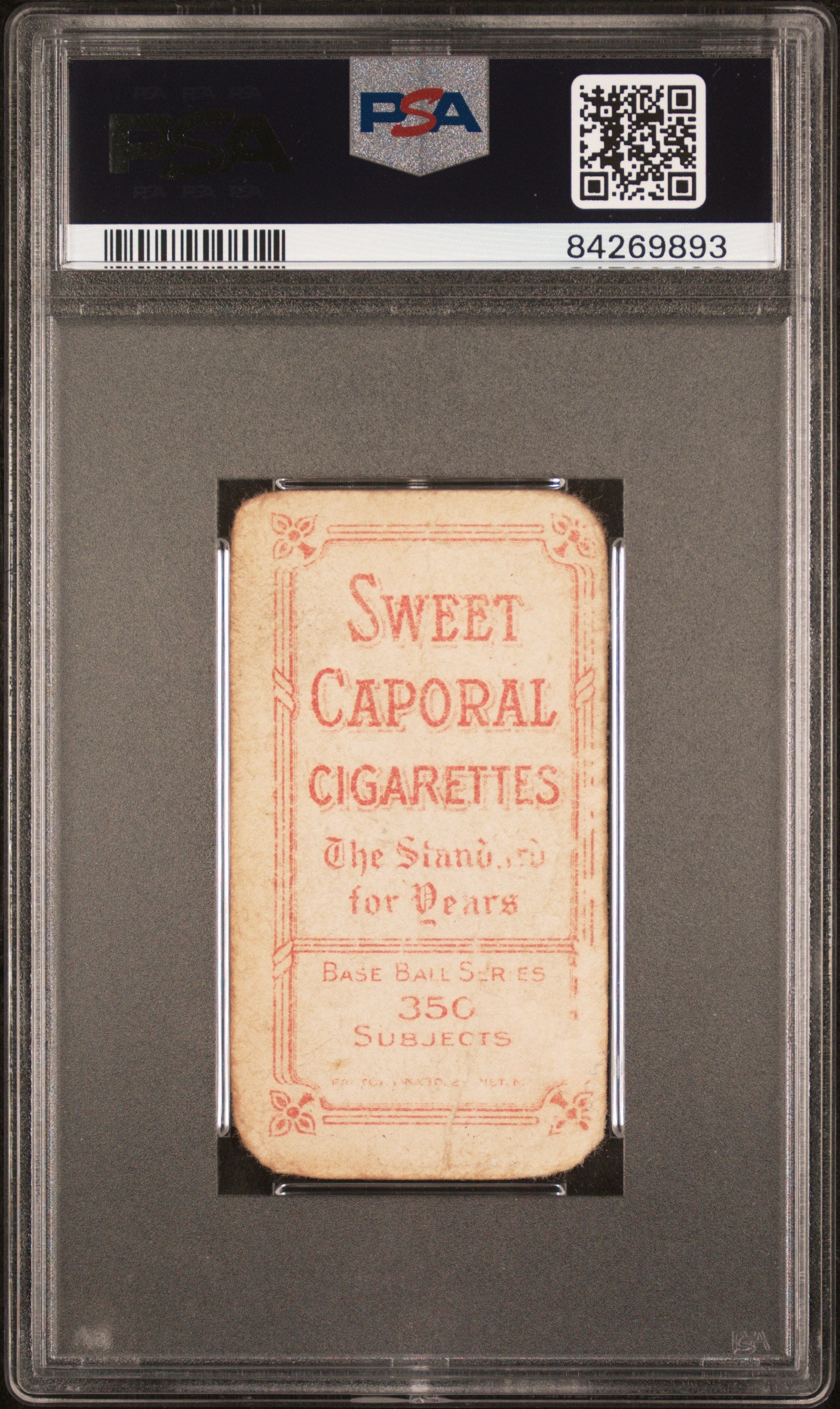 Bill Sweeney 1909-11 T206 Sweet Caporal 350/30 Boston PSA 1 Poor