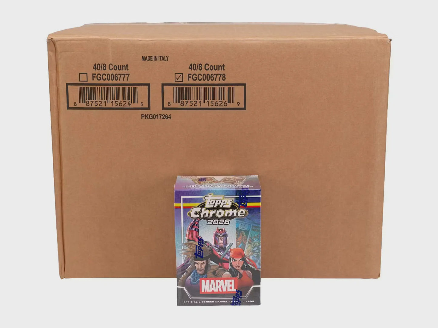 2026 Topps Chrome Marvel Comics Value Box - 40 Box Case