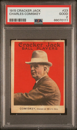 Charles Comiskey 1915 Cracker Jack #23 PSA 1 Poor