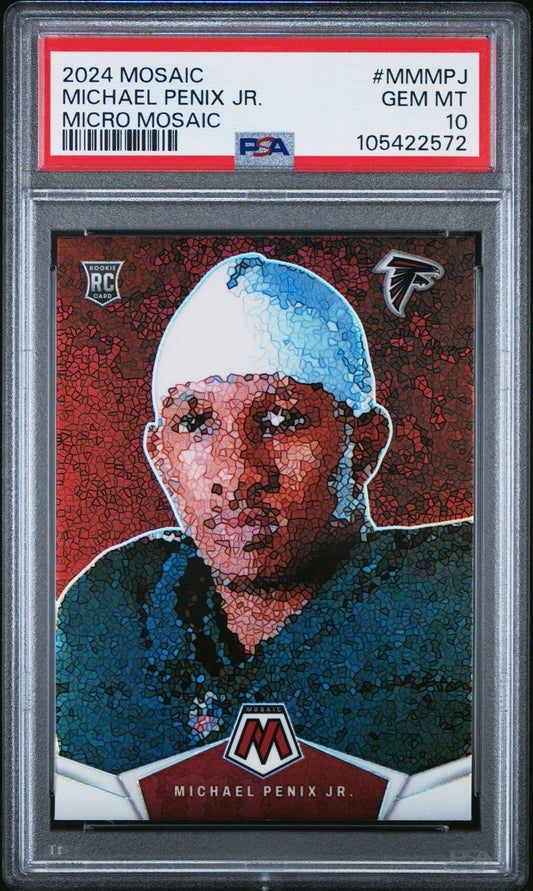 Michael Penix Jr. 2024 Panini Mosaic Miscro Mosaic PSA 10 Gem Mint