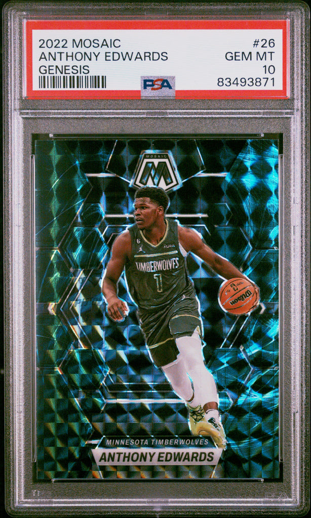 t*u様 EDWARDS Anthony Edwards 2022 Panini Mosaic Genesis #26 PSA 10 Gem