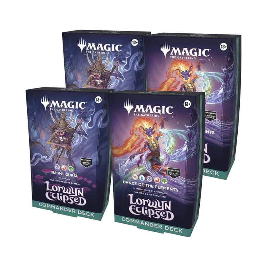 Magic The Gathering Lorwyn Eclipsed Commander Deck - Two 2 Deck Sets